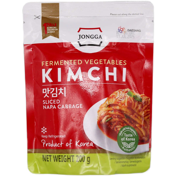 Jongga Fermented Vegetables Kimchi (Sliced Napa Cabbage) 200g - Tuk Tuk Mart