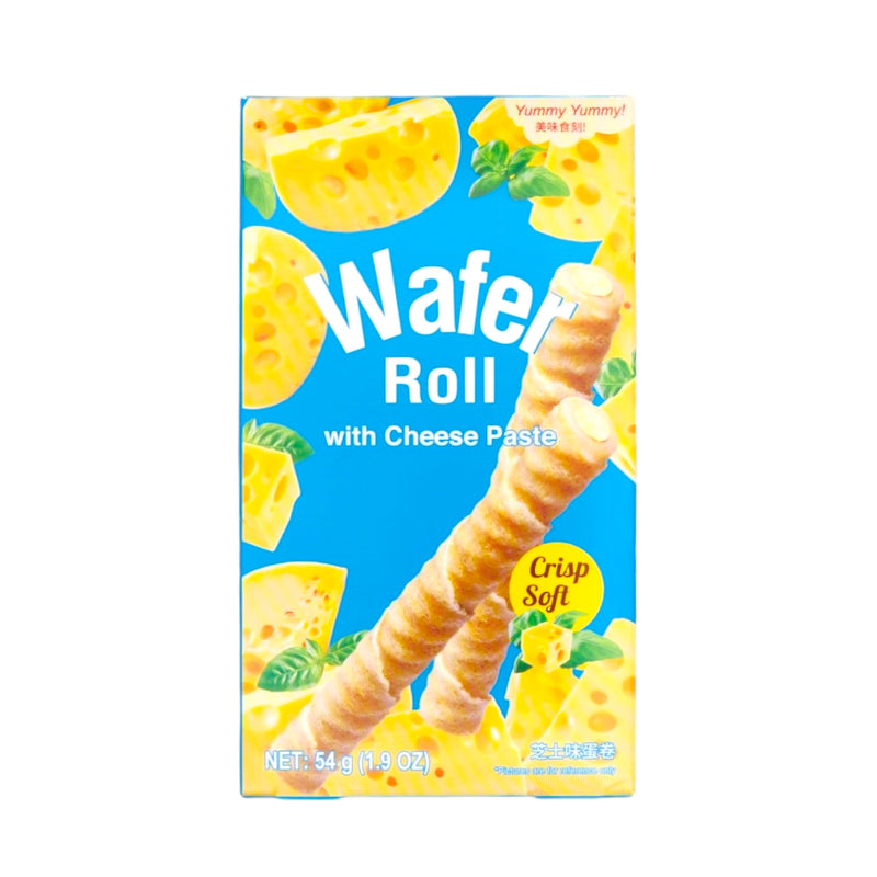 YUMMY YUMMY Wafer Roll - Cheese Flavour 54g - Tuk Tuk Mart