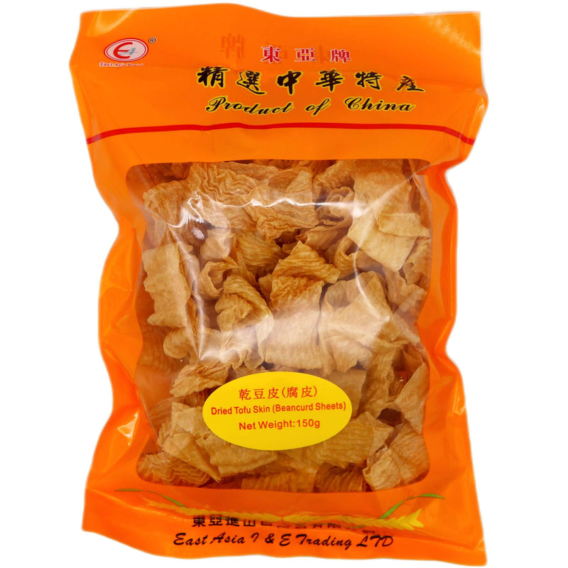 East Asia Brand Dried Tofu Skin (Beancurd Sheets) 東亞牌乾豆皮 (腐皮) 150g - Tuk Tuk Mart