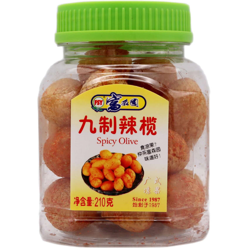 FSY Spicy Olive 富森園 九制辣㰖 210g - Tuk Tuk Mart