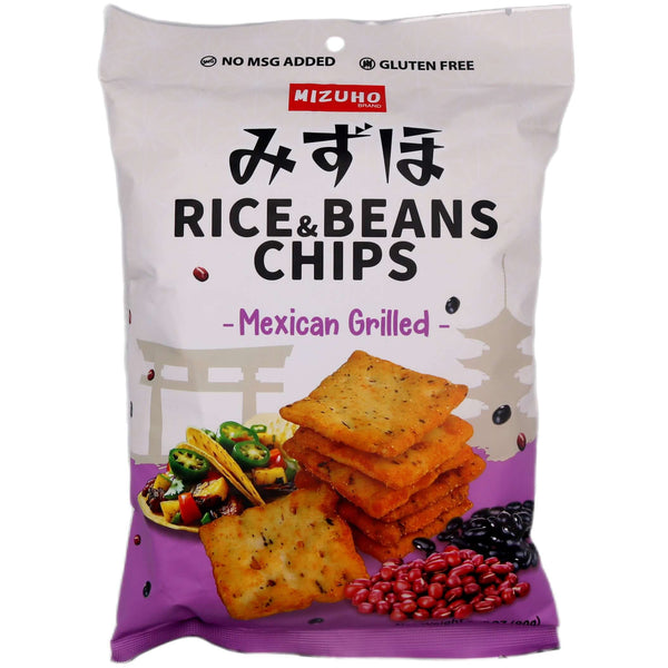 Mizuho Thai-Nichi Rice & Beans Chips Mexican Grilled Flavour 90g - Tuk Tuk Mart