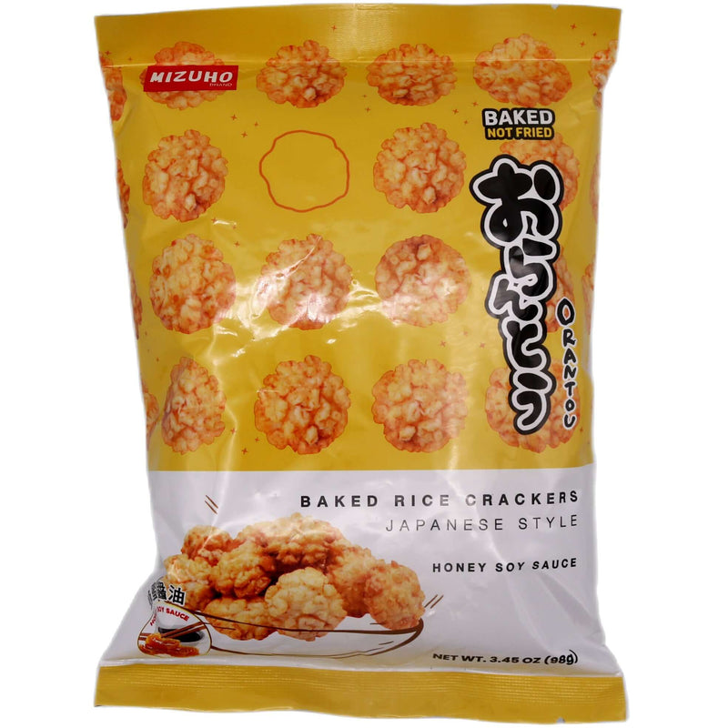 Mizuho Thai-Nichi Rice Cracker Orantou Baked Honey Soy Sauce Flavour 98g - Tuk Tuk Mart