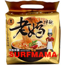 Mom's Dry Noodle Sichuan Spicy Noodle 老媽拌麵 麻辣拌麵 (101g*4pcs) 404g - Tuk Tuk Mart
