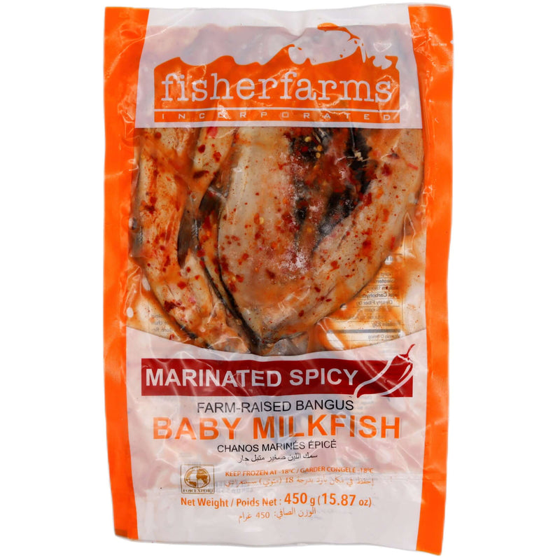 Fisherfarms Marinated Spicy Farm-Raised Bangus Baby Milkfish (Chanos Marines Epice) 450g (Frozen) - Tuk Tuk Mart