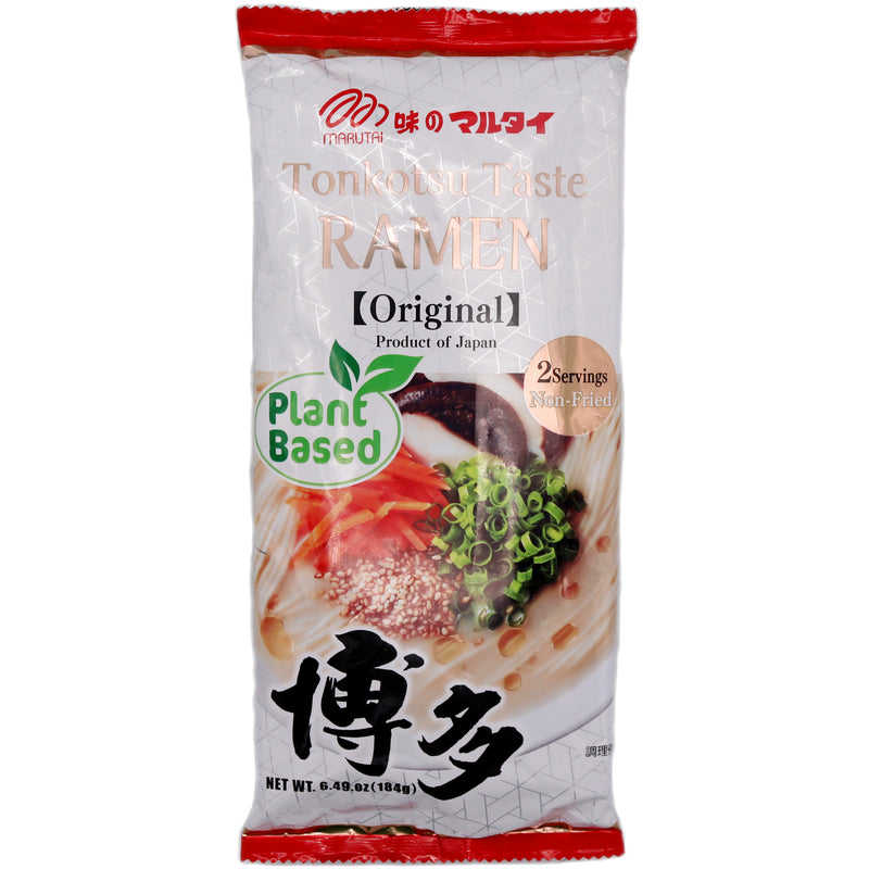 Marutai Tonkotsu Taste Ramen Original Flavour (Plant Based) (2 servings) 184g - Tuk Tuk Mart