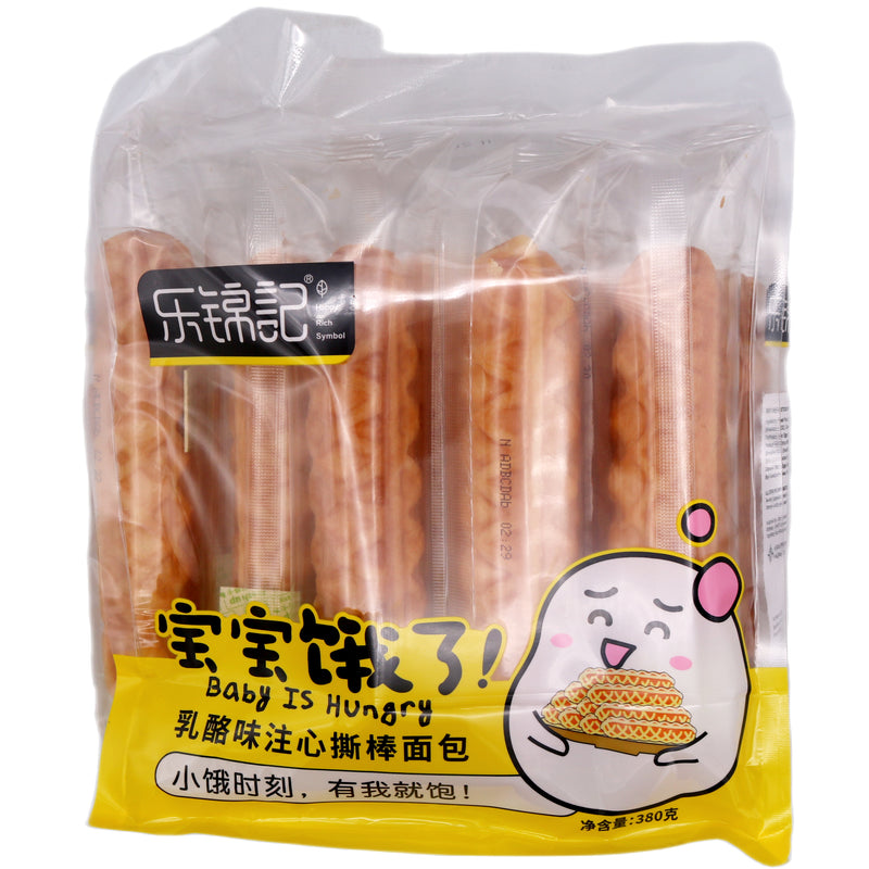 Happy Rich Symbol Soft Bread Sticks with Filling (Cheese Flavour) 380g - Tuk Tuk Mart
