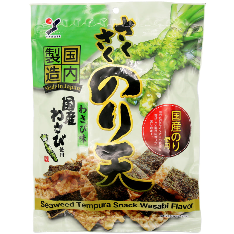 Yamaei Seaweed Tempura Snack Wasabi Flavour 70g - Tuk Tuk Mart