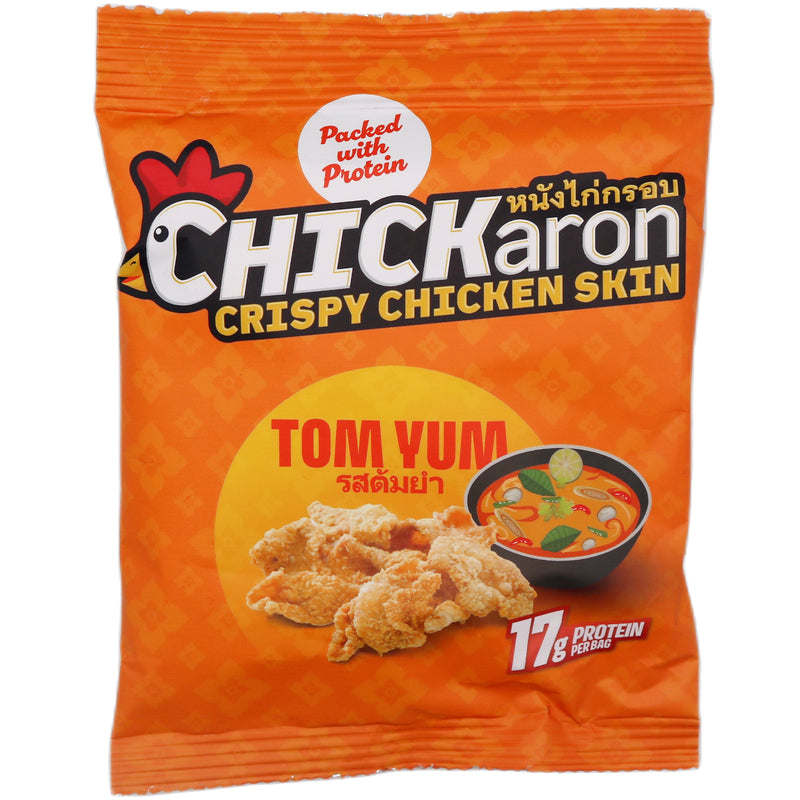 Chickaron Crispy Chicken Skin Tom Yum Flavour 40g - Tuk Tuk Mart