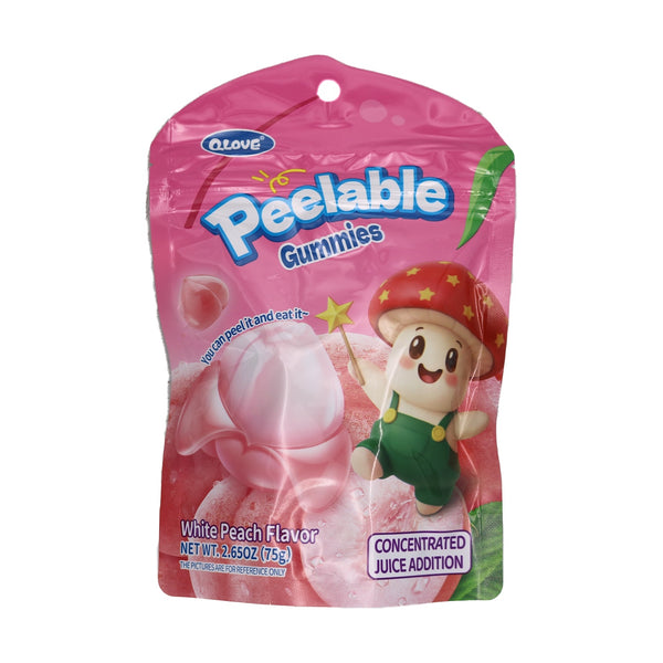 Qlove Peelable Gummies White Peach 75g