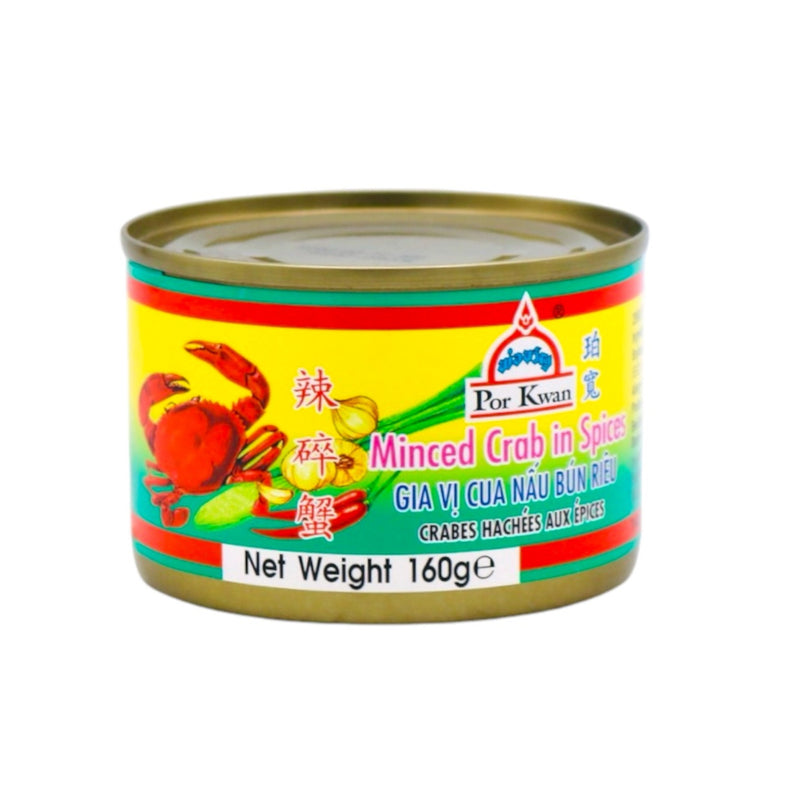 Por Kwan Minced Crab Meat in Spices 珀寬辣碎蟹 160g - Tuk Tuk Mart