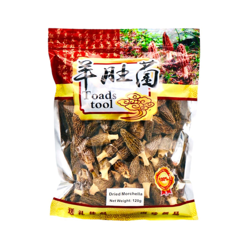 Toadstool Dried Morchella 羊肚菌 120g - Tuk Tuk Mart