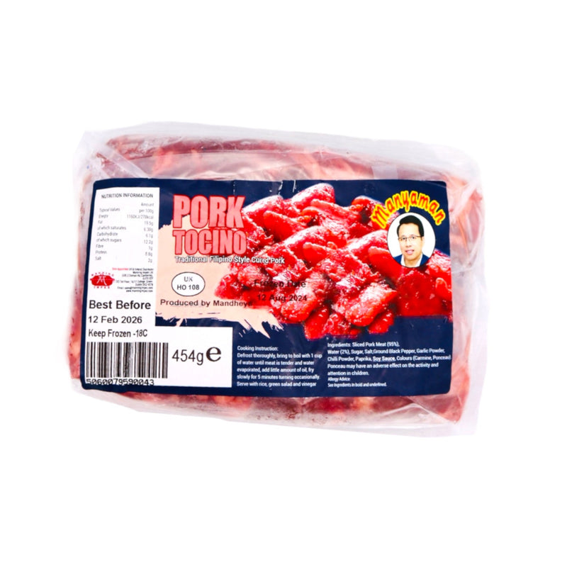 Mandhey's Manyaman Traditional Filipino Style Cured Pork (Pork Tocino) 454g (Frozen) - Tuk Tuk Mart