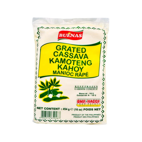 Buenas Grated Cassava (Kamoteng Kahoy) 454g (Frozen) - Tuk Tuk Mart