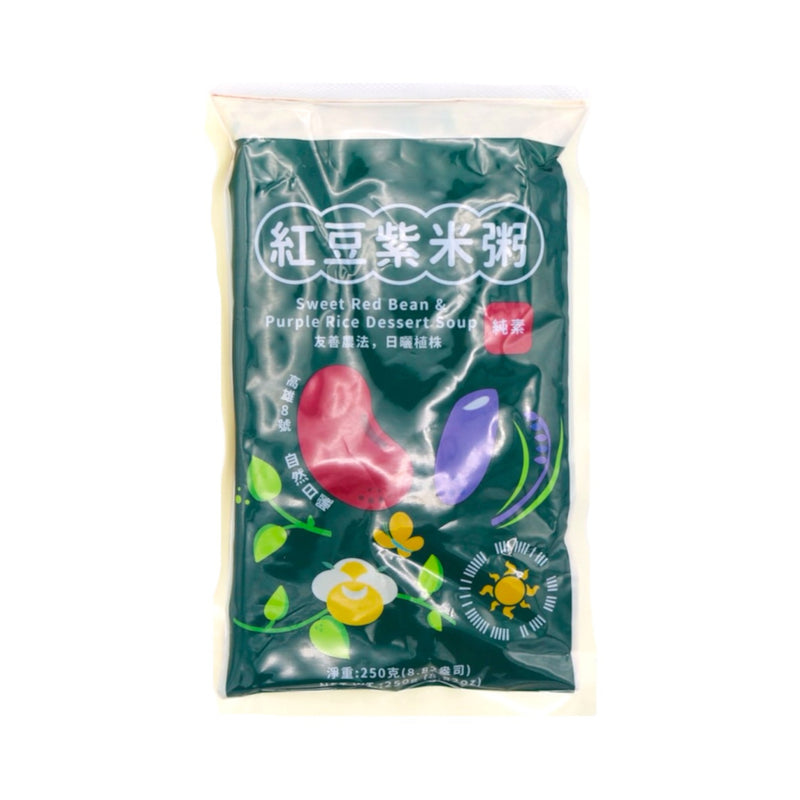 Fu-Che Sweet Red Bean and Purple Rice Dessert Soup 福記 紅豆紫米粥 250g - Tuk Tuk Mart