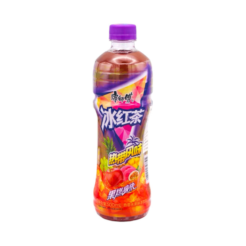 Master Kong Ice Black Tea Drink Tropical Fruit Flavour 康師傅冰紅茶熱帶水果味 500ml - Tuk Tuk Mart