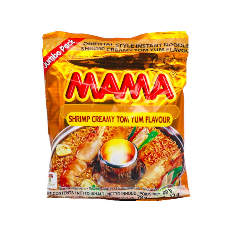 MAMA Creamy Shrimp Tom Yum Flavoured Instant Noodles Jumbo Pack 90g - Tuk Tuk Mart
