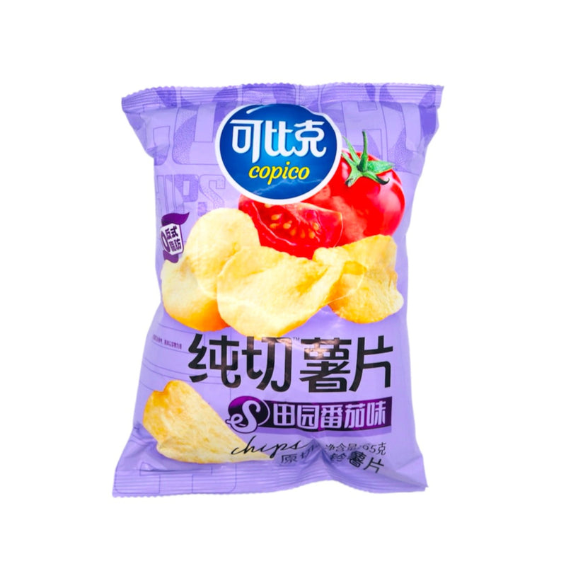 Capico Tomato Flavour Potato Chips 可比克純切薯片田園番茄味 65g - Tuk Tuk Mart
