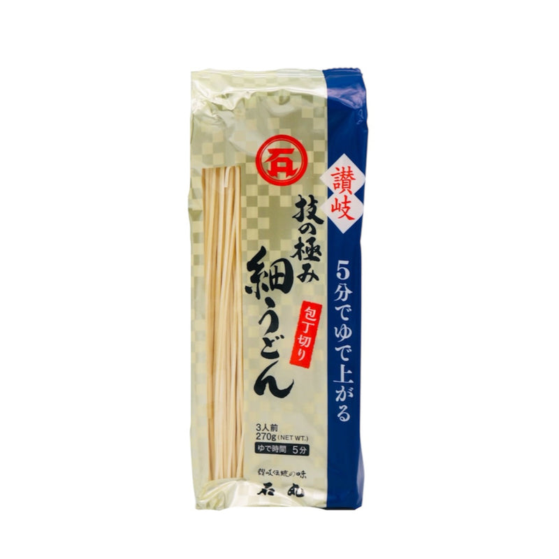 Ishimaru Seimen Knife Cut Thin Sanuki Udon Noodles (3 Servings) 270g - Tuk Tuk Mart
