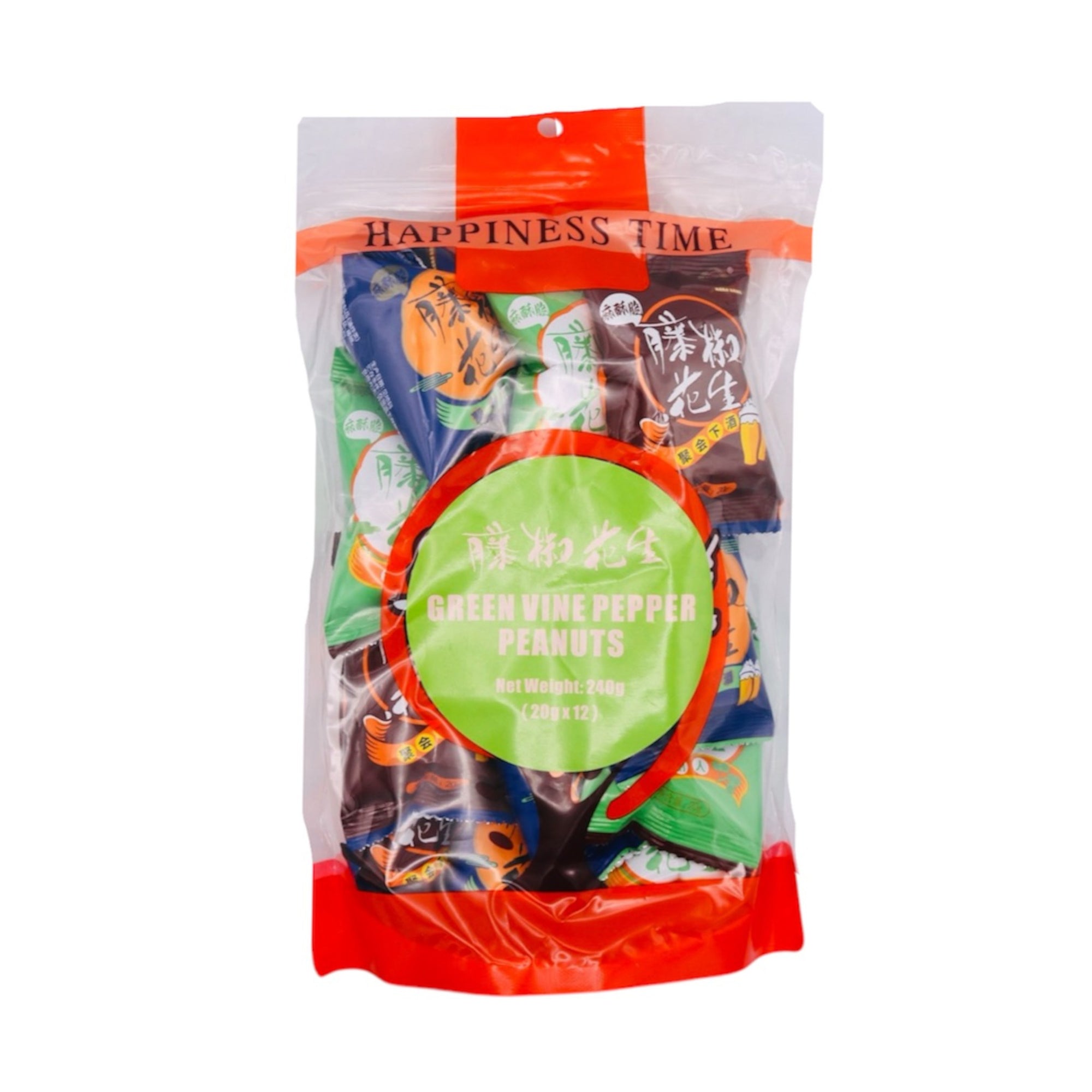 MXZ Spicy Peanuts Green Vine Pepper Flavour 藤椒花生 (20g*12Pcs) 240g