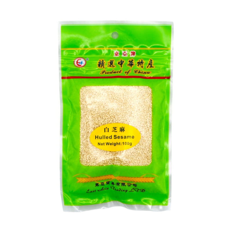 East Asia Brand Hulled White Sesame Seed 東亞牌 白芝麻 100g - Tuk Tuk Mart