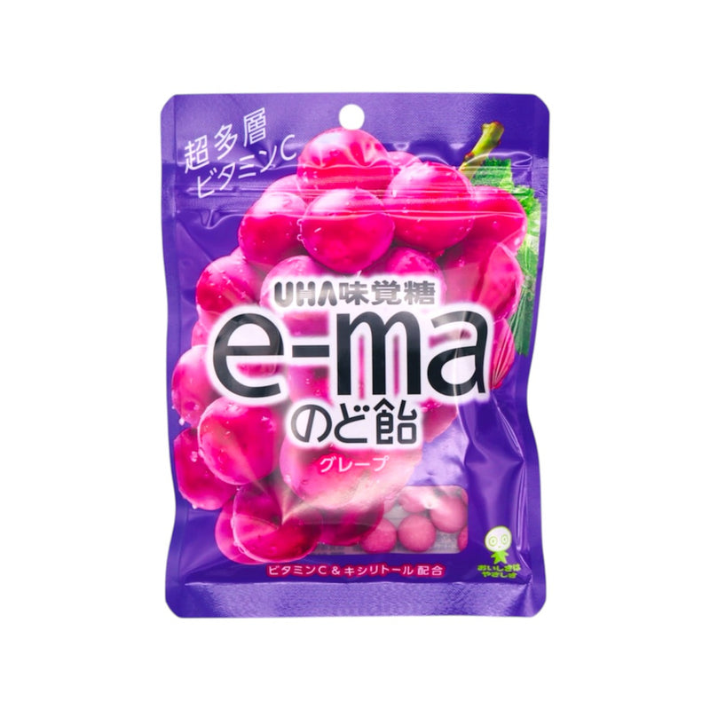 UHA Mikakuto E-ma Tablet Candy Grape Flavour 50g - Tuk Tuk Mart