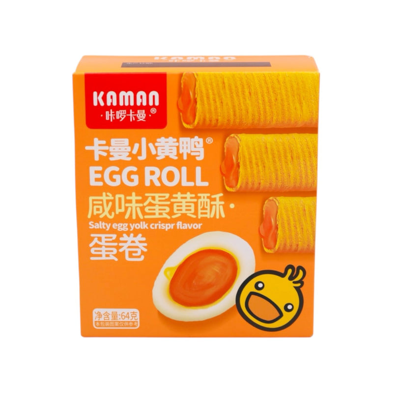 Kaman Salty Egg York Crispy Flavour Egg Roll 64g - Tuk Tuk Mart