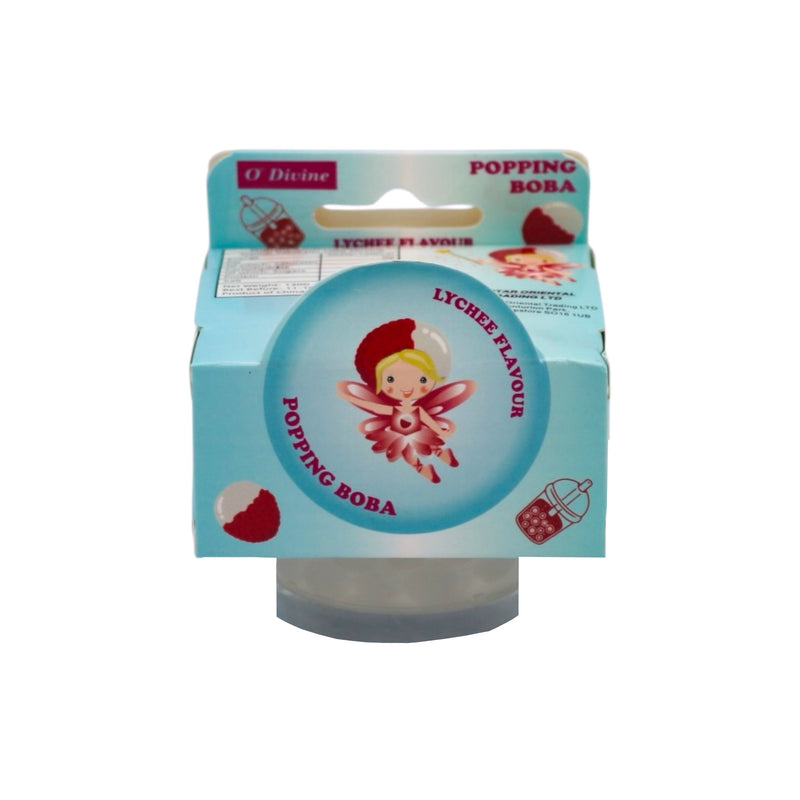 O'Divine Popping Boba Lychee Flavour 130g - Tuk Tuk Mart