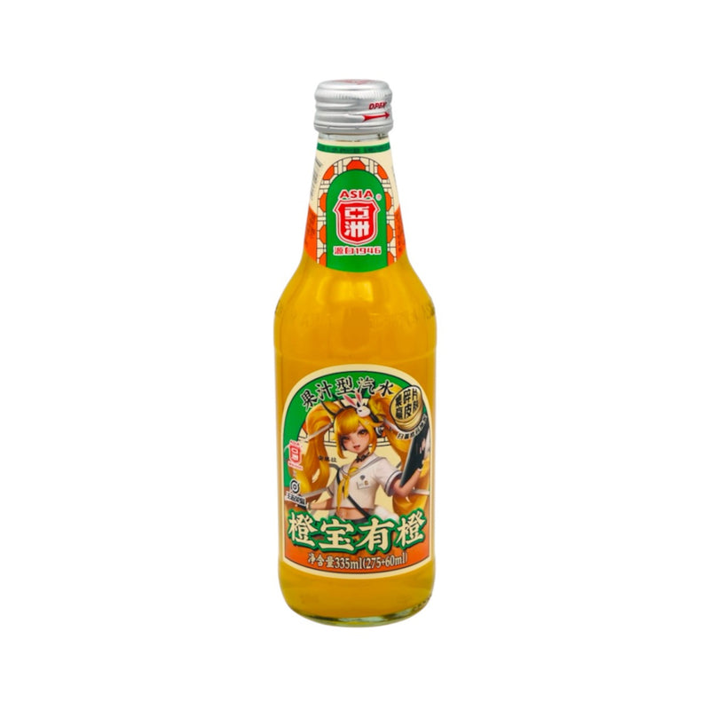Asia Brand Orange Flavour Fruity Soda 亞洲橙寶有橙果汁汽水 335ml - Tuk Tuk Mart