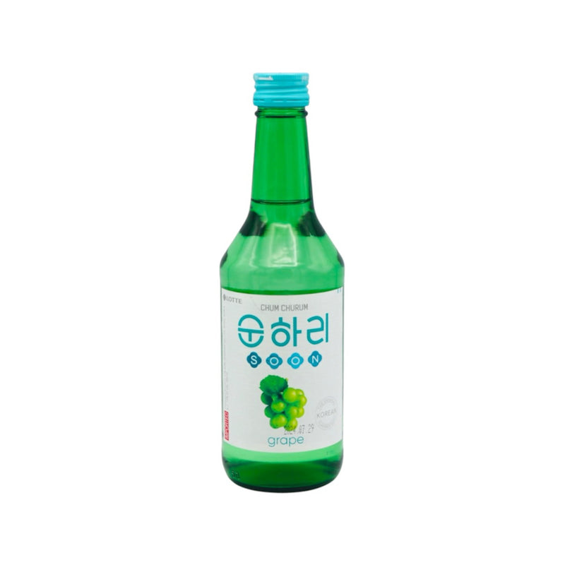 Lotte Chum Churum Grape Flavoured Soju (Alc. 12% Vol.) 350ml - Tuk Tuk Mart