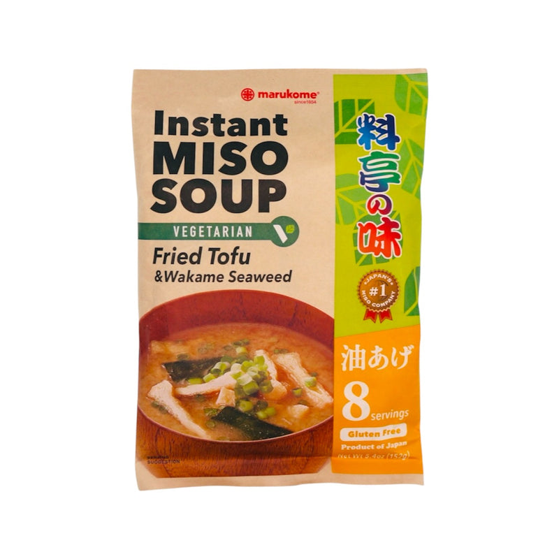 Marukome Instant Miso Soup Fried Tofu and Wakame Seaweed 152g | Tuk Tuk Mart