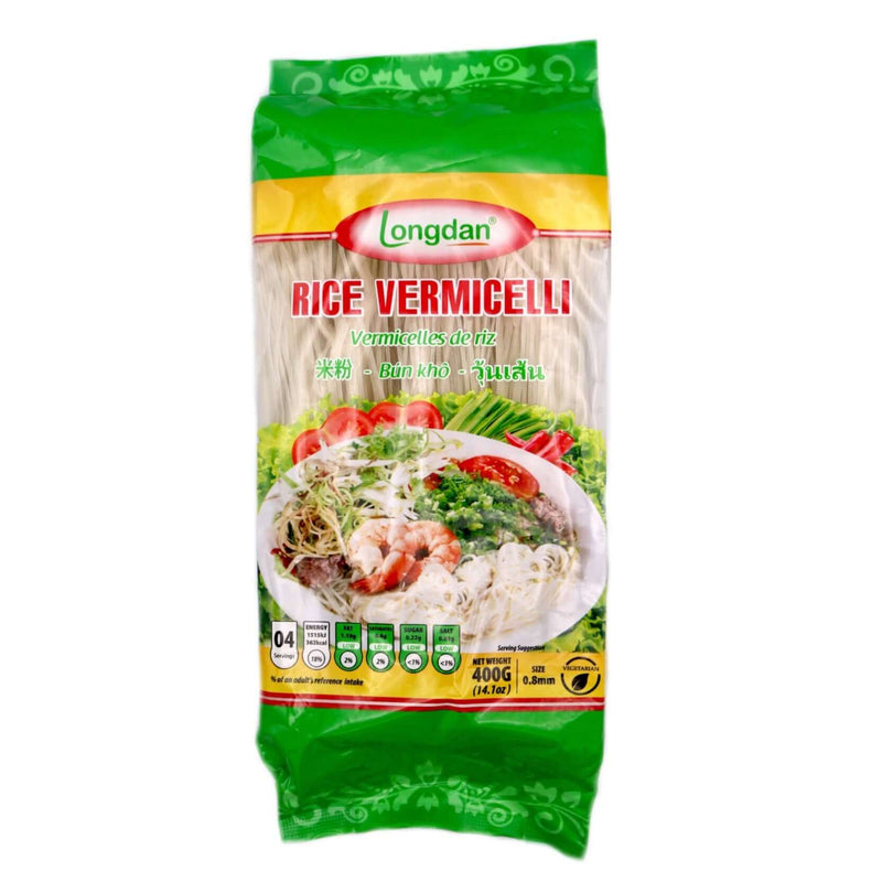 Longdan Rice Vermicelli (Size: 0.8mm) 400g - Tuk Tuk Mart