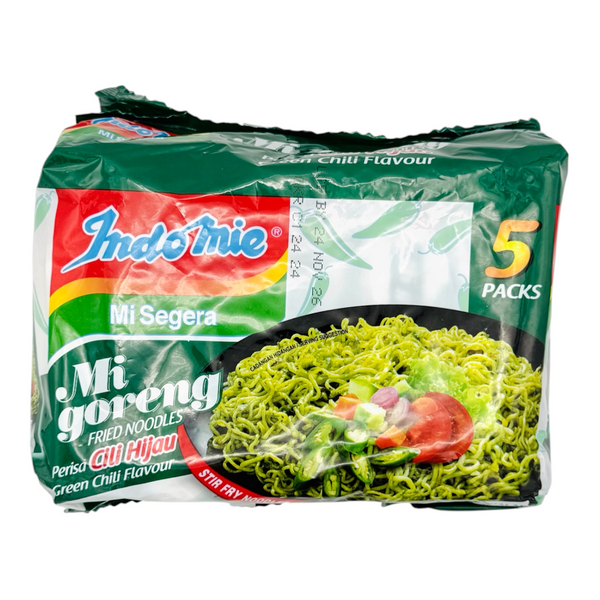 Indomie Instant Noodles Mi Goreng Green Chili Flavour (85g*5Pcs) 425g