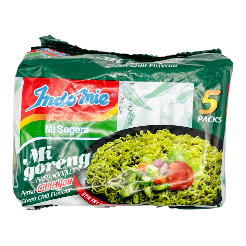 Indomie Instant Noodles Mi Goreng Green Chili Flavour (85g*5Pcs) 425g