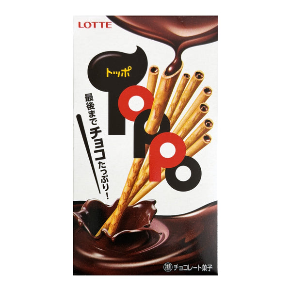 Lotte Toppo chocolate flavour pretzel sticks 72g Japanese box