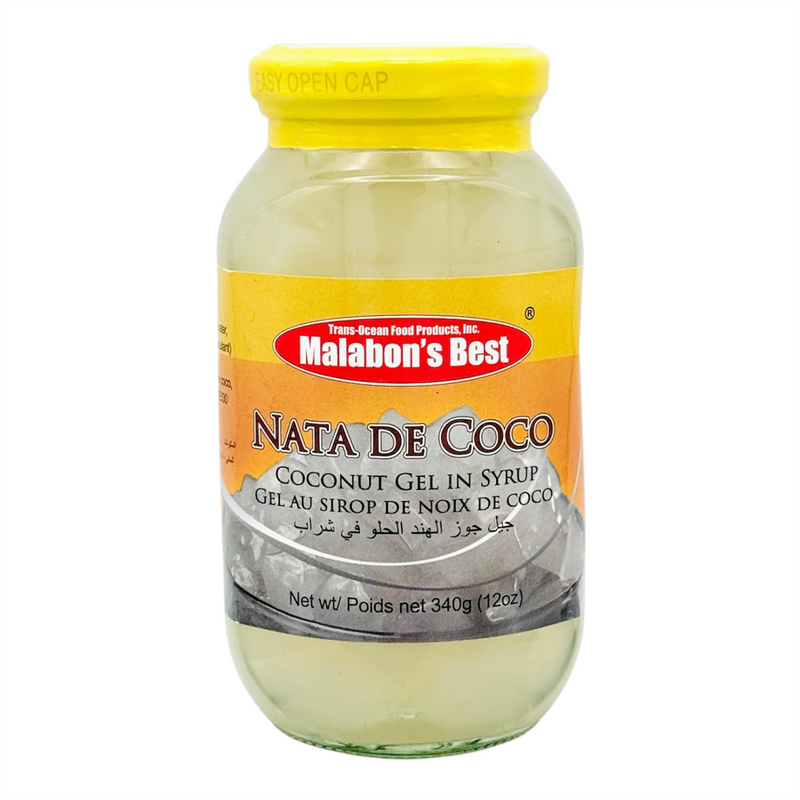 Malabon's Best Nata De Coco Coconut Gel in Syrup - White 340g
