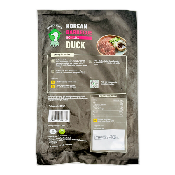 Medal Duck Korean Barbecue Boneless Duck 260-280g (Frozen)