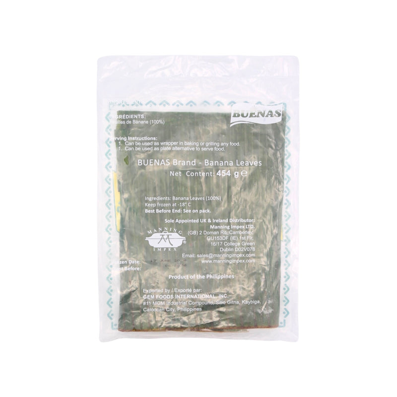 Buenas Banana Leaves 454g (Frozen) - Tuk Tuk Mart