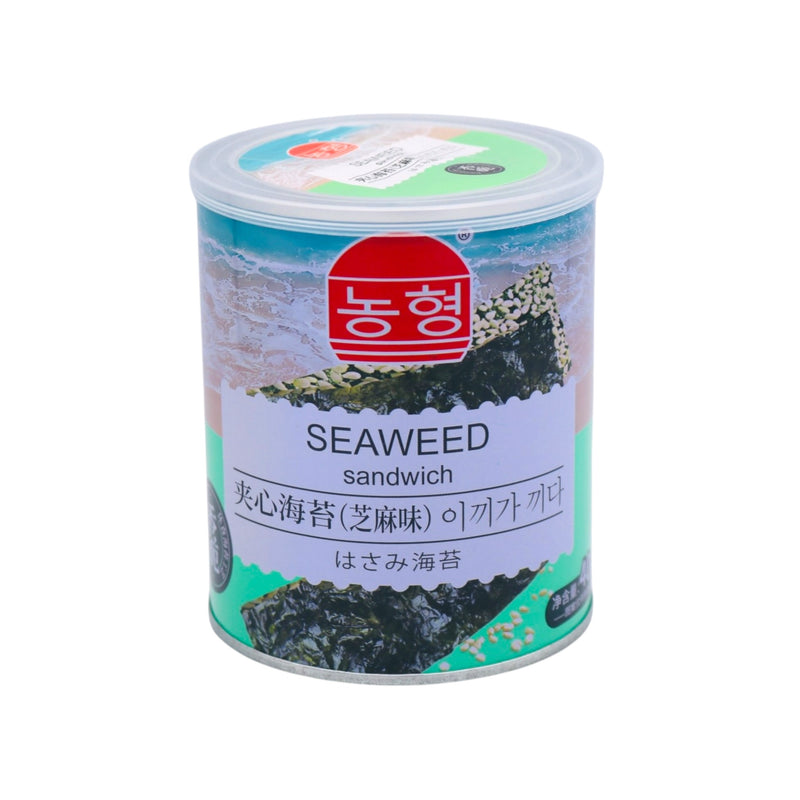 Nonhm Seaweed Sandwich Thins Sesame Flavour 農亨夾心海苔芝麻味 40g - Tuk Tuk Mart