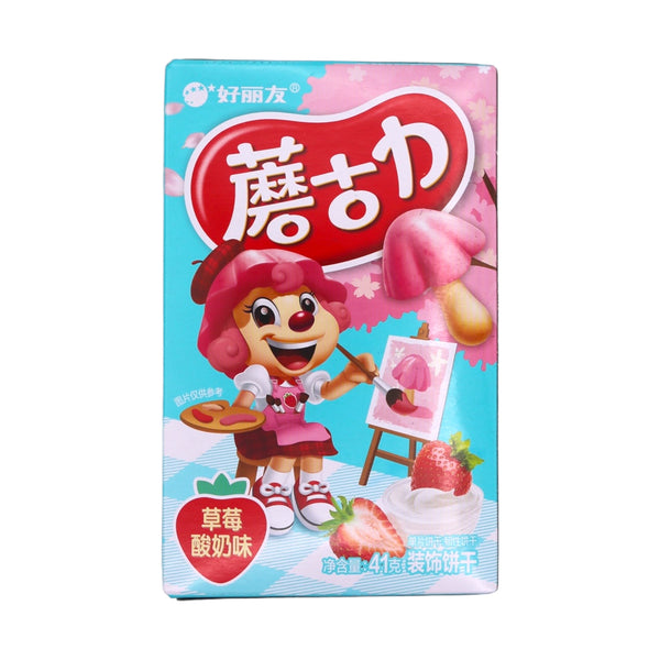 Orion Choco Boy Biscuits (Strawberry Yogurt Flavour) 41g - Tuk Tuk Mart