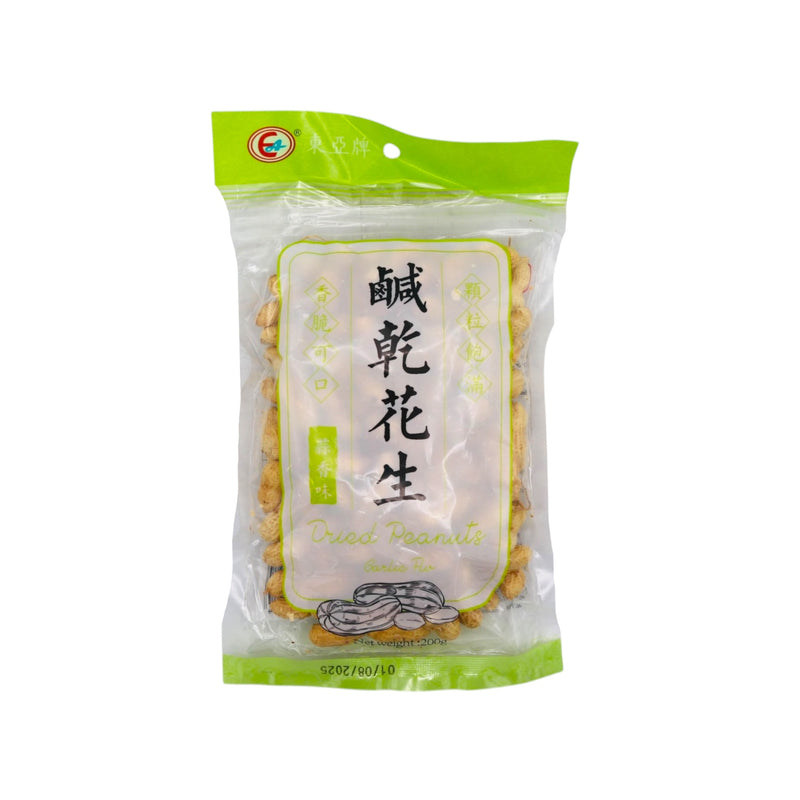 East Asia Brand Dried Peanuts Garlic Flavour 東亞牌鹹乾花生蒜香味 200g - Tuk Tuk Mart