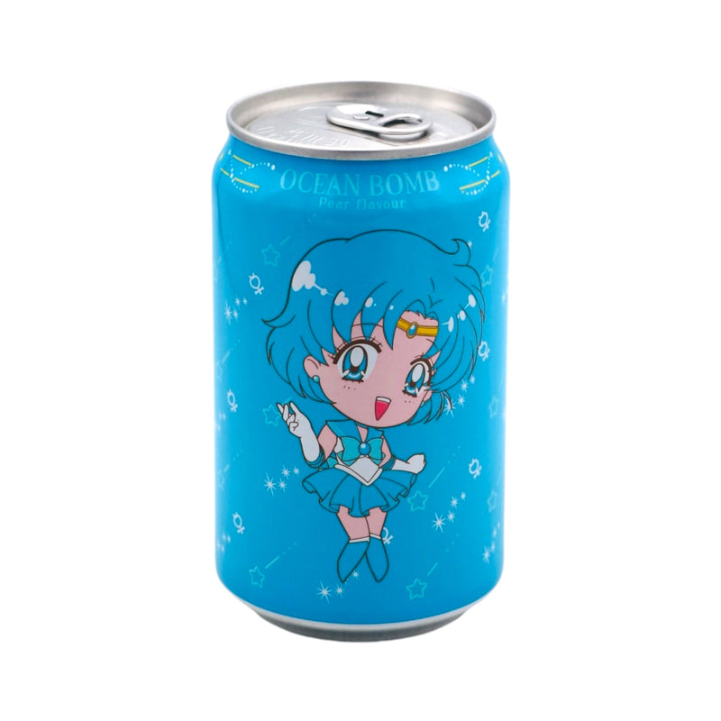 Ocean Bomb Sailor Moon Sparkling Water Pear Flavour 330ml - Tuk Tuk Mart