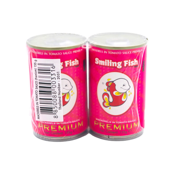 Smiling Fish Mackerels in Tomato Sauce (Premium) 2x155g - Tuk Tuk Mart