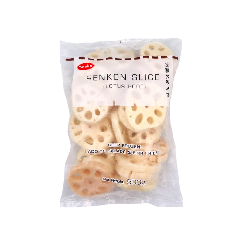 Yutaka Renkon Slice (Lotus Root) 500g (Frozen) - Tuk Tuk Mart