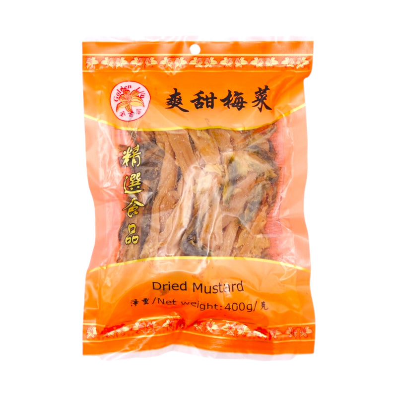 Golden Lily Dried Mustard (Sweet) 爽甜梅菜 400g - Tuk Tuk Mart