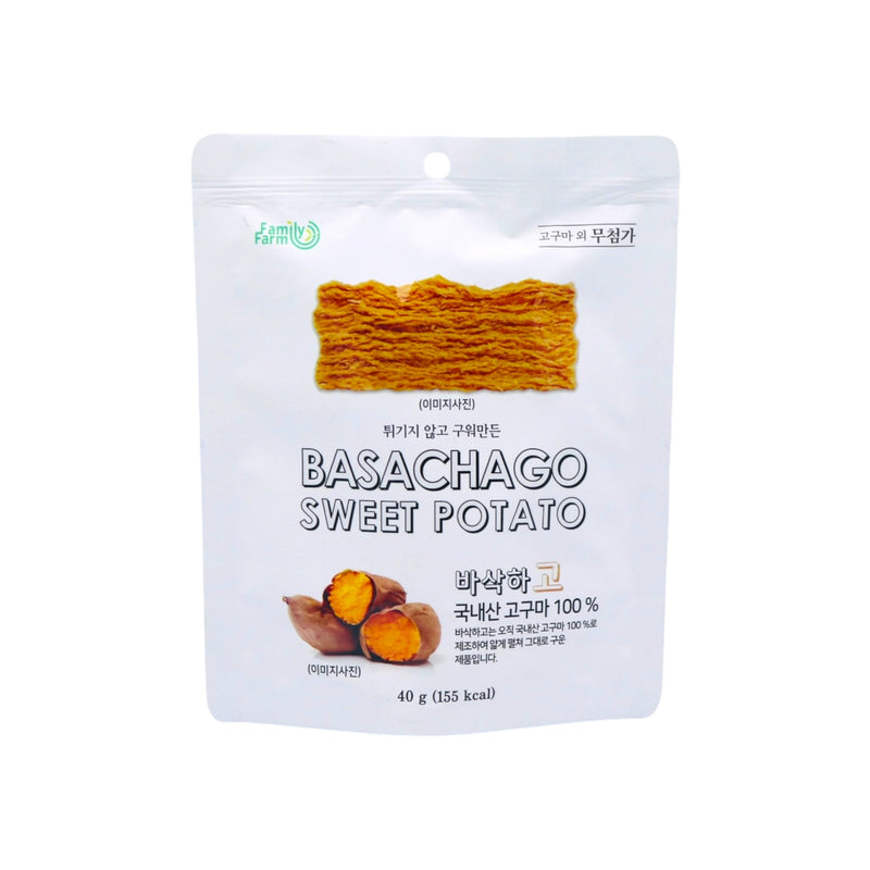 Family Farm Basachago Crispy Sweet Potato 甜薯脆片 40g - Tuk Tuk Mart