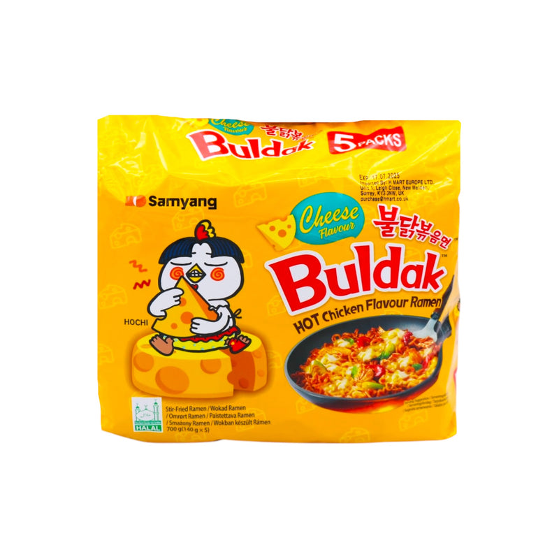 Samyang Buldak Cheese Hot Chicken Flavour Ramen 700g (5 Packets) | Tuk Tuk Mart