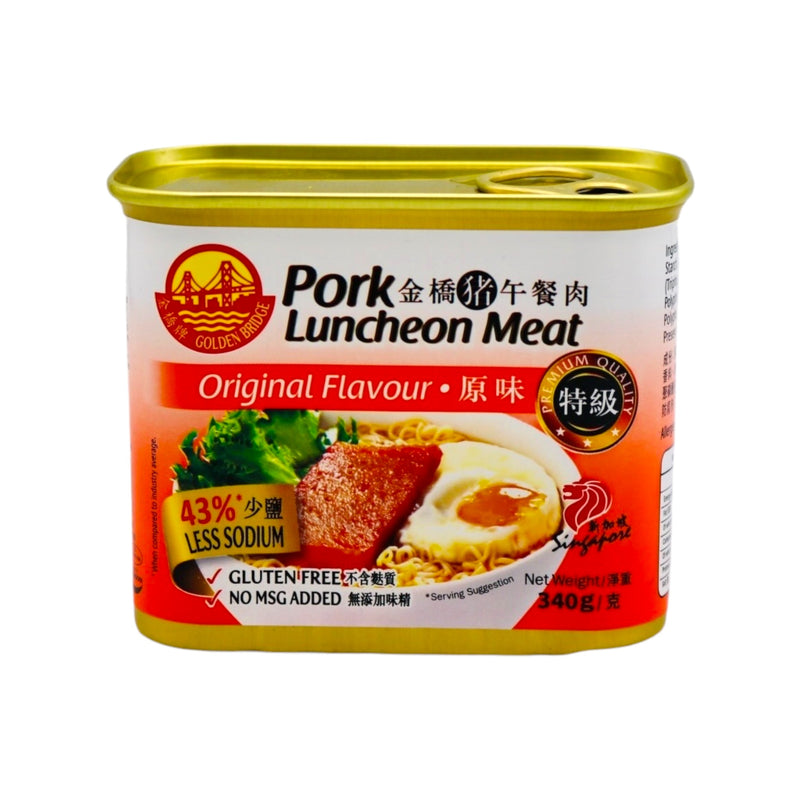Golden Bridge Pork Luncheon Meat Original Flavour 340g - Tuk Tuk Mart