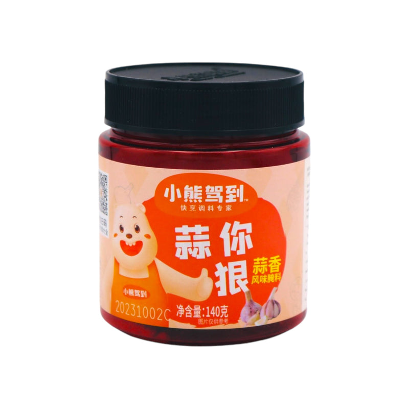 XXJD Brand Garlic Flavour Marinade 小熊駕到 蒜香風味腌料 140g - Tuk Tuk Mart