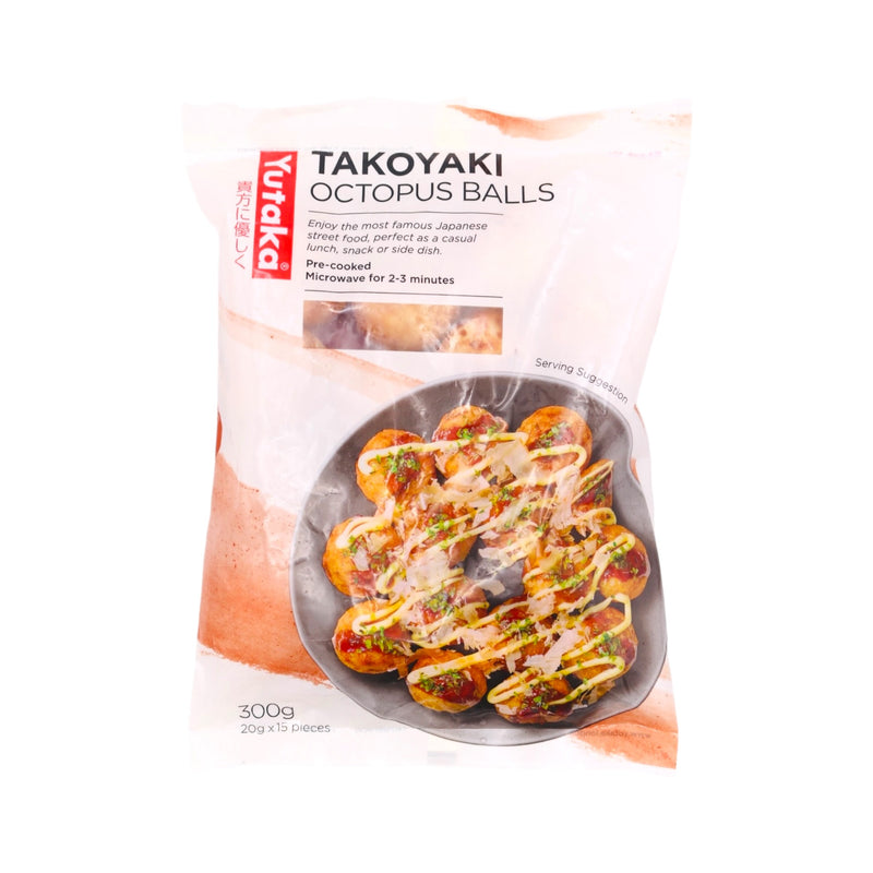 Yutaka Takoyaki Octopus Balls 章鱼小丸子 (15 Pcs) 300g (Frozen) - Tuk Tuk Mart