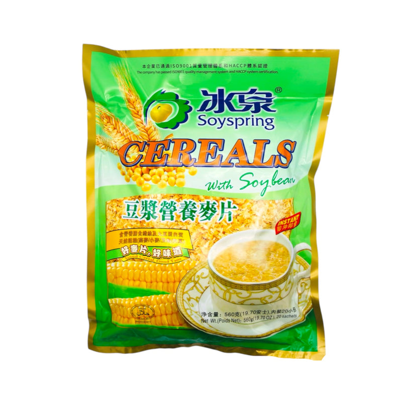 Soyspring Instant Cereals with Soybean (20 Sachets) 560g - Tuk Tuk Mart